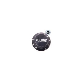 Knob Volume de Plástico Preto para Guitarra Stratocaster Dolphin