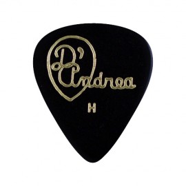 Palheta Guitarra 0.96mm H Black Celuloide D'Andrea Made in USA