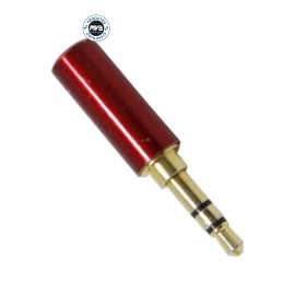 Conector P2 Stereo Vermelho 4mm Datalink