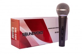 Microfone Dinamico Soundvoice SM-58S