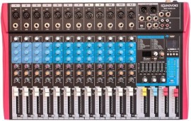 Mesa De Som 12 Canais MS122 Eux Soundvoice Usb