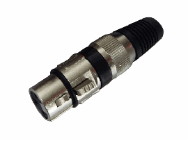 Conector XLR Femea Linha Metal