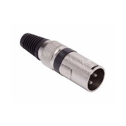 Conector XLR Macho Linha Metal