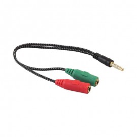 Cabo de Audio P3 Para Celular Smartphone Adaptador para Live