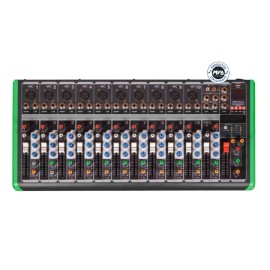 Mesa de Som 12 canais Pro Bass Ultra Slim PM 1624 Bluetooth