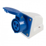 Tomada Parede Tpa 123 2P+T Azul 220Vca/32A 6H Ip44