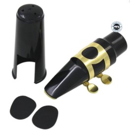 Boquilha para Saxofone Alto com Capa Abraçadeira Adesivo Palheta