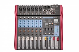 Mesa De Som 06 Canais MS602 Eux Soundvoice Usb
