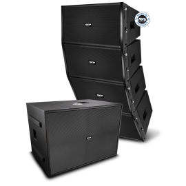 Sistema Line Array Ativo - 2 Line Array VLS-X10 + 1 Sub VLS-X18S