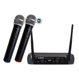Microfone sem fio de basto duplo KSR PRO UHF KSR-002D/HT-05C