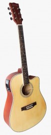 Violao Aco Ativo Folk Spring Sf-10 Natural Brilho