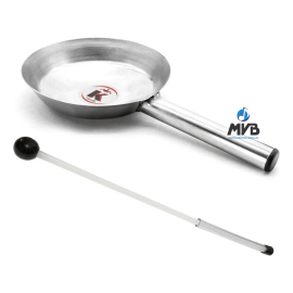 Frigideira em A�o Inox com Baqueta Cabo 22mm Altura 35mm KF135 Torelli