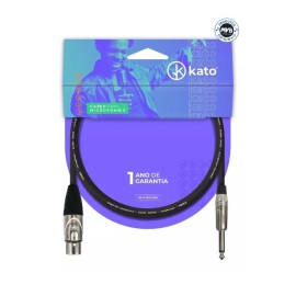 Cabo Microfone P10 XLRf 5 metros Kato