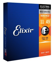 Encordoamento para Guitarra 011 12102 NanoWeb Elixir