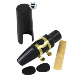 Boquilha para Saxofone Tenor com Capa Abraadeira Adesivo Palheta