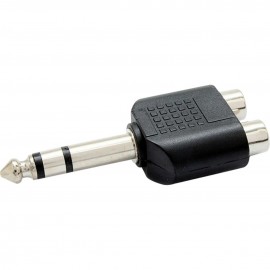 Adaptador 2 RCA Femea x P10 Macho Stereo