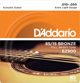 Encordoamento Para Violao Aco 010 Daddario EZ900B