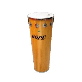Timbal 14x90cm GOPE Axe Madeira Dupla 10 afinacoes com Bag