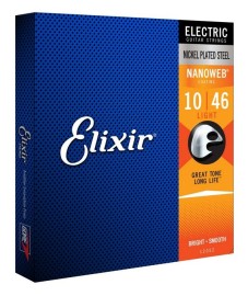 Encordoamento para Guitarra 010 12052 NanoWeb Elixir