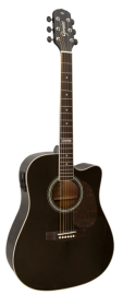 Violao Aco Ativo Giannini Gf-1D Bk Folk Preto