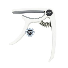 Capotraste Bracadeira Violão Guitarra ABS Branco
