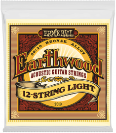 Encordoamento Para Violao Aco 12 cordas Earthwood 009 Ernie Ball P02010