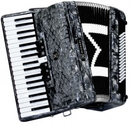 Acordeon 37 Teclas 80 Baixos Michael ACM8007 Preto Perolado (PBK)