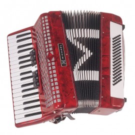Acordeon 37 Teclas 80 Baixos Michael ACM8007 Vermelho Perolado (PRD)