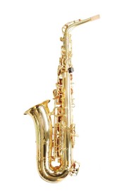 Saxofone Alto Dolphin Mib Dourado Com Case