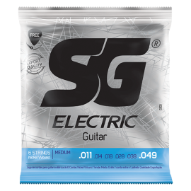 Encordoamento Para Guitarra 011 Medium SG